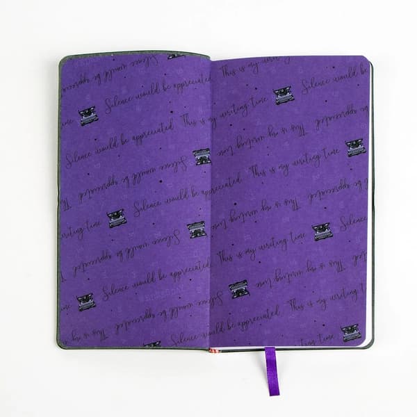 Black notebook with an elastic band, Wednesday