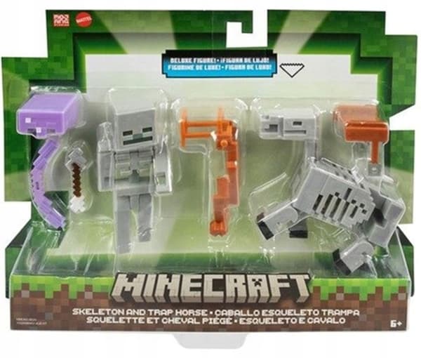 MINECRAFT CRAFT-A-BLOCK SKELETON RIDER FIGURE