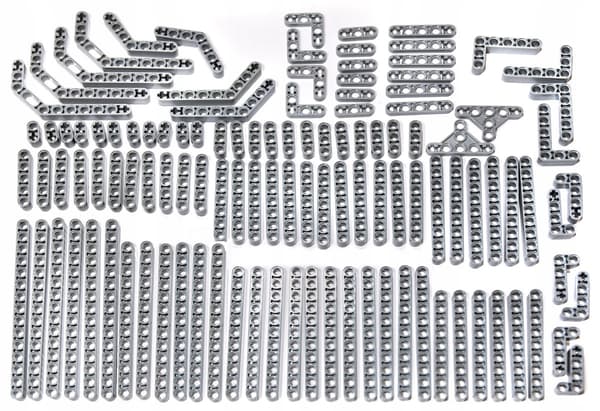 LEGO TECHNIC light grey liftarm beams