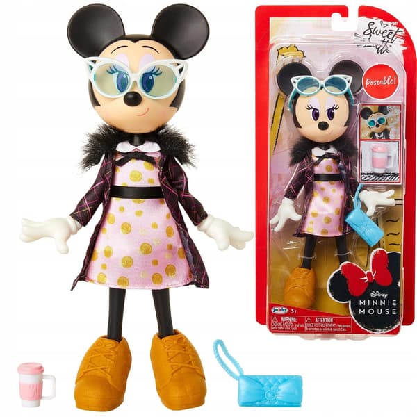 MICKEY MOUSE AND MINNIE PREMIUM MINI DOLL 24 CM WITH MOVABLE HANDS – DISNEY