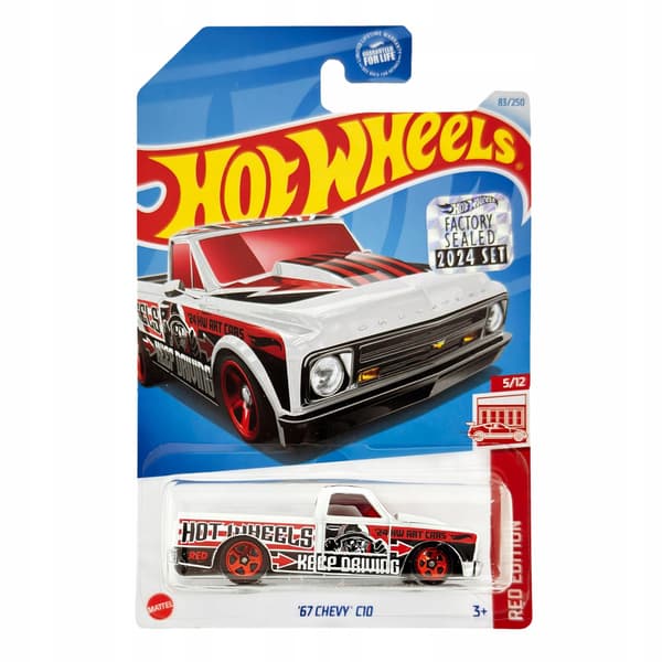 HOT WHEELS '67 CHEVY C10 RED EDITION 2024 + PROTECTOR