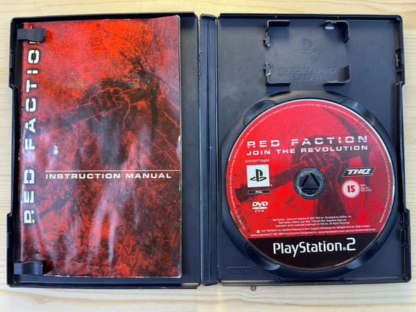 RED FACTION – PS2 game set, in excellent condition