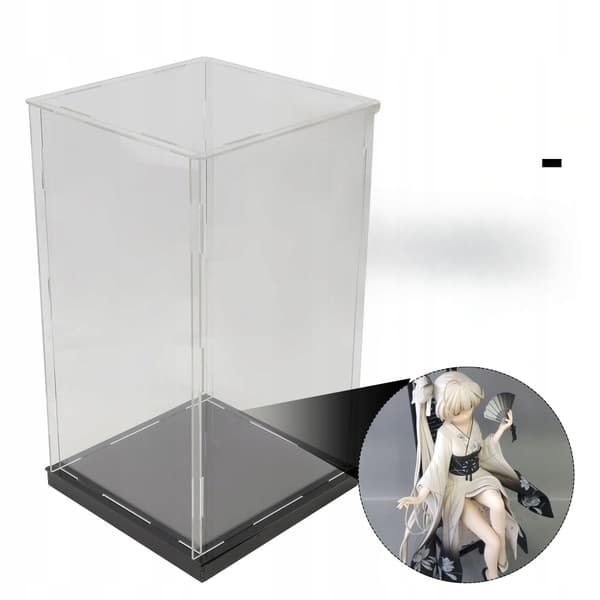 1 STUFF STURDY BLACK ACRYLIC DISPLAY CASE FOR COLLECTIONS