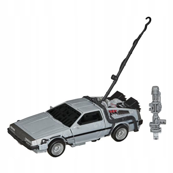 Transformers x Back to the Future DeLorean action figure, 14 cm