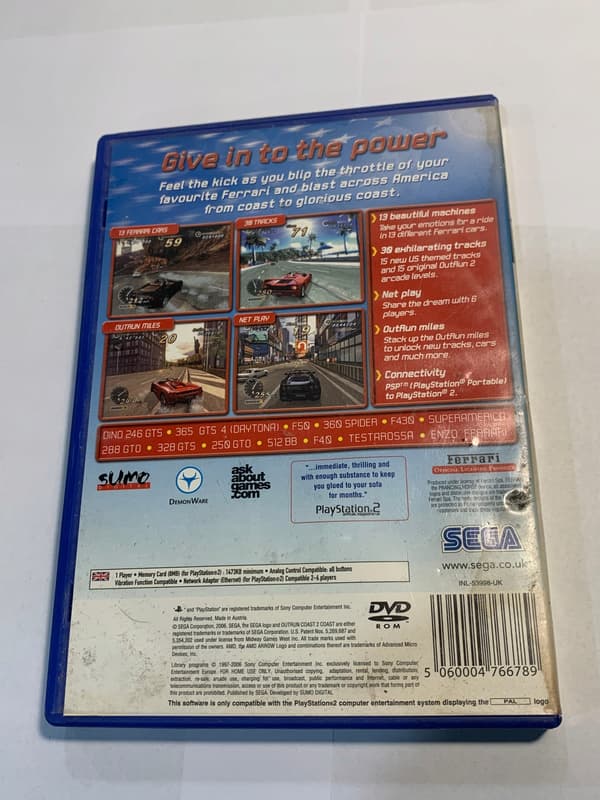 PS2 game OutRun 2006 Coast 2 Coast – Read the description