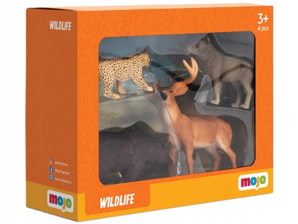 MOJO Forest Figure Set with 4 Animals 380036