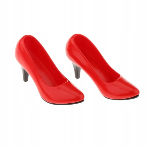 Accessories for 1/6-scale female dolls: red plastic pointed office fingers