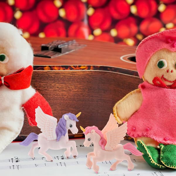 10 COLOURFUL MINI UNICORN FIGURINES FOR HOME DECORATION