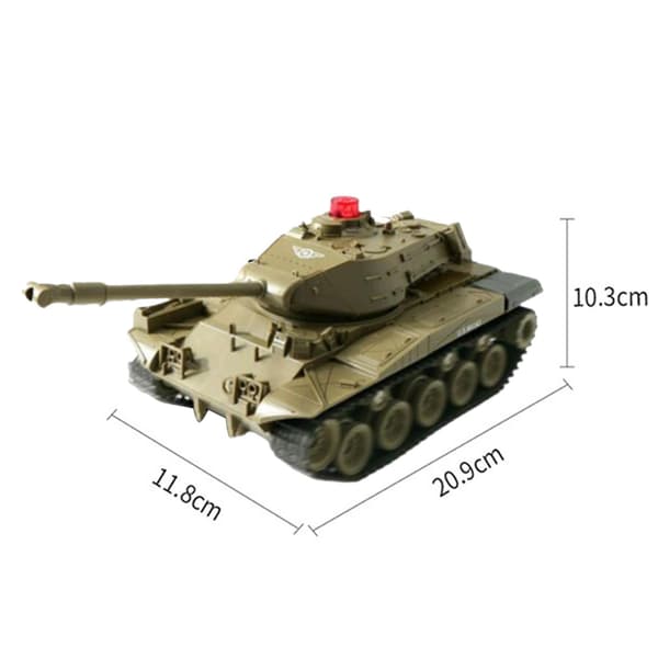 Remote-Control Battling Tanks Set, Sounds and Lights, Green RC Set