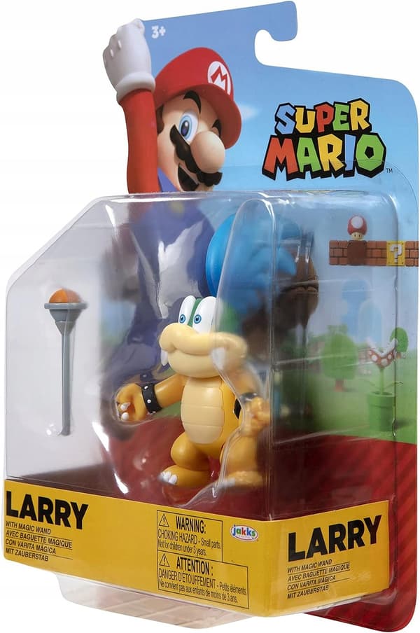 10cm Super Mario Larry Koopa Action Figure with Wand
