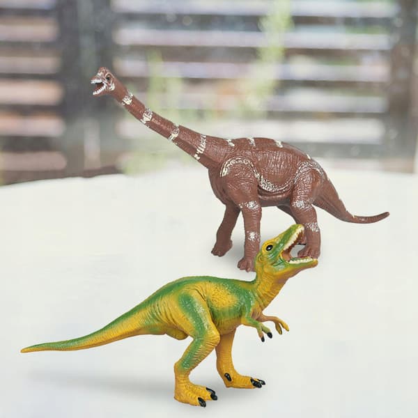 2x Realistic dinosaur figurines Play set Small dinosaur figurines for Style D