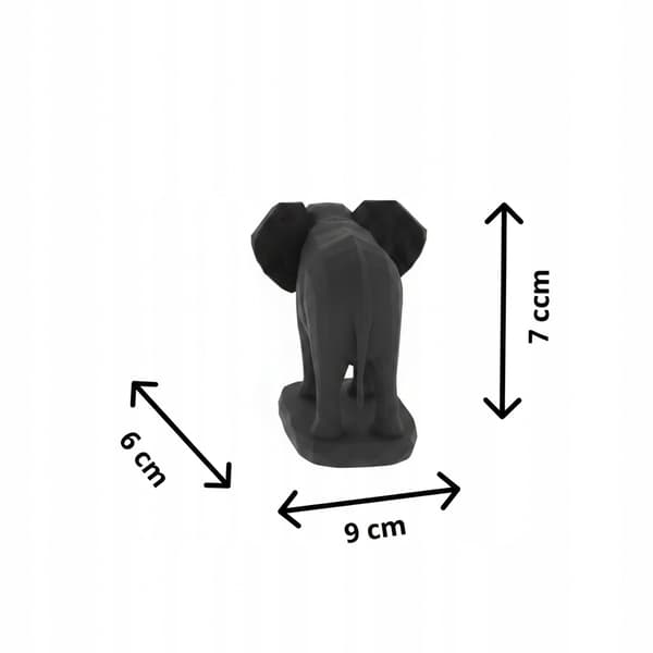 DECORATIVE 3D GEOMETRIC ELEPHANT FIGURINE FOR INTERIORS – MANY COLOURS AVAILABLE