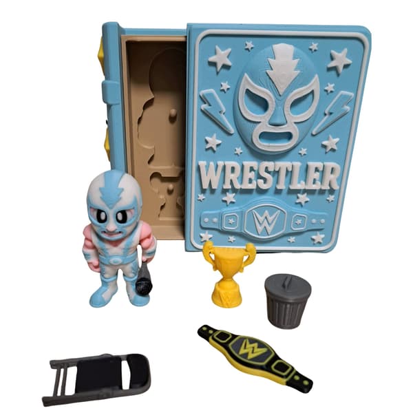 3D-printed ‘Wrestler’ figurine set