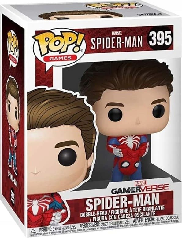 Funko Pop! Marvel Spider-Man 395 Spider-Man Unmasked Bobble-Head figurine