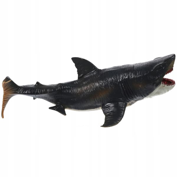 LIFE-LIKE SHARK MODEL – GARDEN DECORATION – GREY STATUETTE