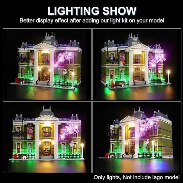 Cooldac LED lighting set, compatible with the Lego 10326 Museum set