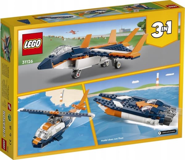 LEGO Creator 3-in-1 Supersonic Jet 31126