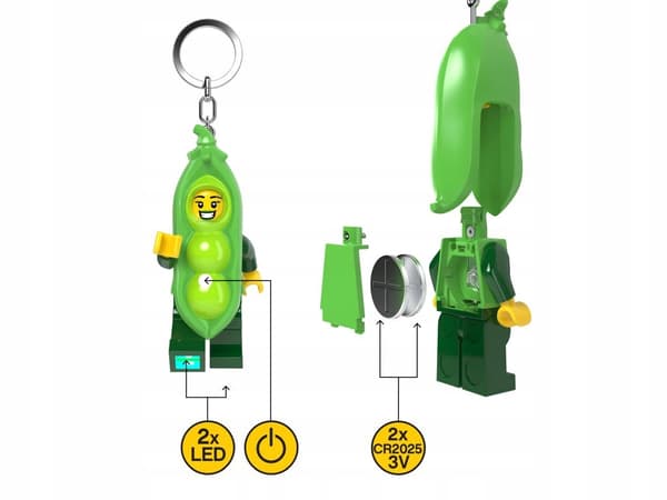 LEGO LED Flashlight Keyring – Pea LGL-KE241H