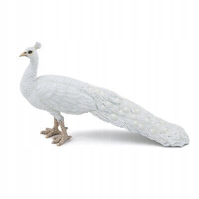PAPO WHITE PEACOCK FIGURINE