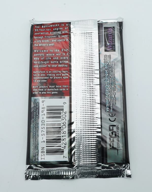 Battletech TCG Limited Booster Pack WOC 6302