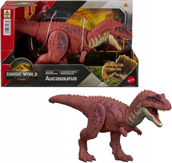 A DINOSAUR FIGURINE WITH A ROAR AND A MULTI-DIRECTIONAL ATTACK FOR PLAY