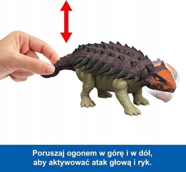 DINOSAUR FIGURINE WITH A ROAR AND MULTIDIRECTIONAL ATTACK FOR CHILDREN TO PLAY WITH