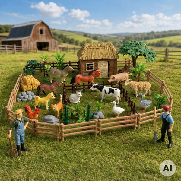 ANIMAL FARM FIGURINES: THE BARNYARD