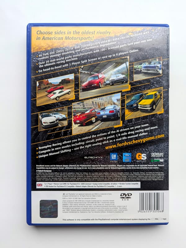 *** FORD VS CHEVY PLAYSTATION 2 PS2 PSX *** 3AAA