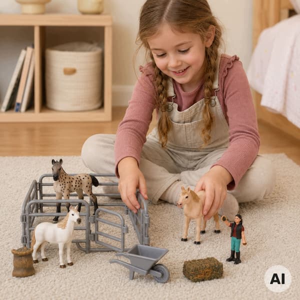 FARM FIGURINE SET. ACCESSORIES