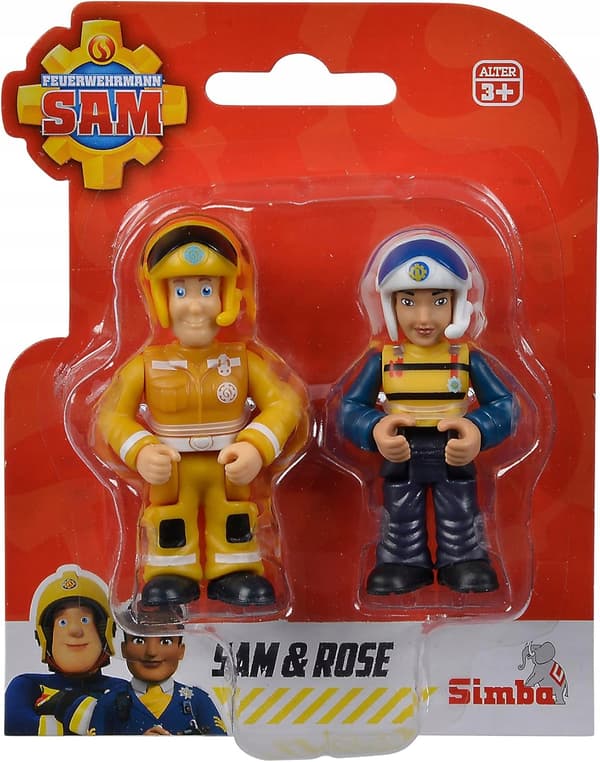 Fireman Sam 7cm movable action figures, Simba set, ages 3+