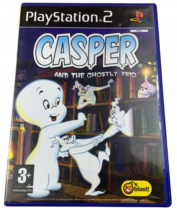 CASPER AND THE GHOSTLY TRIO – complete set: BDB PS2 disc