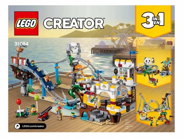 LEGO PAPER INSTRUCTIONS – Creator Pirate Roller Coaster 31084, 2018