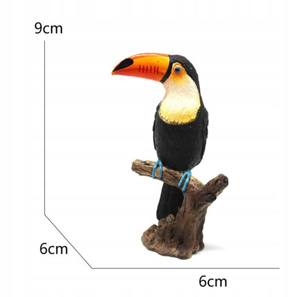 Set of 5 Realistic Birds – Miniature Collection, Artificial Style B