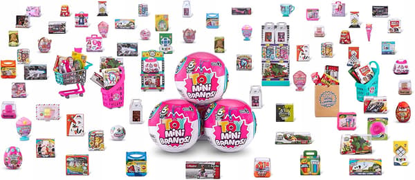 ZURU 5 SURPRISE Toy Mini Brands 3 balls in a case