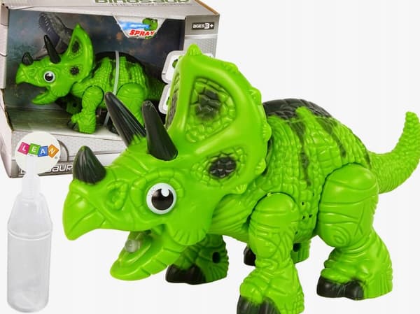 INTERACTIVE TRICERATOPUS DINOSAUR – STEAM-POWERED, MAKES SOUNDS, GREEN