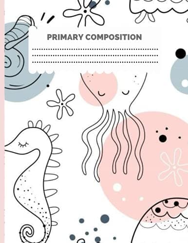 PRIMARY COMPOSITION NOTEBOOK, 96 PAGES, OCEANS EDITION: Primary Story Journal