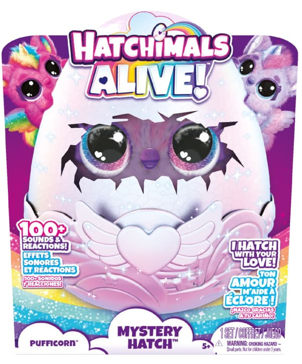 HATCHIMALS ALIVE! ALIVESH PUFFICORN MAGICAL SELF-HATCHING EGG 5+