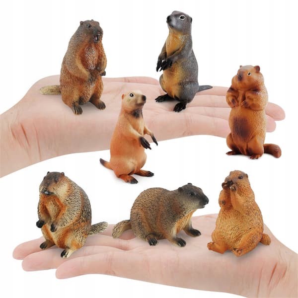 4 marmot figurines – Model figurines, decorative items, collectables, realistic