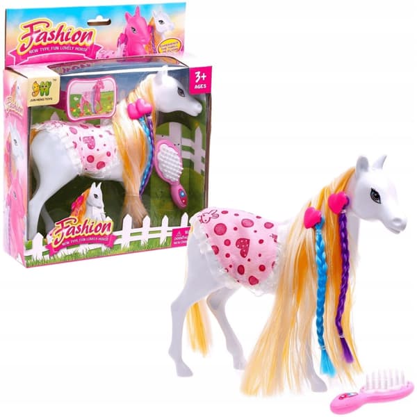 A horse with accessories
