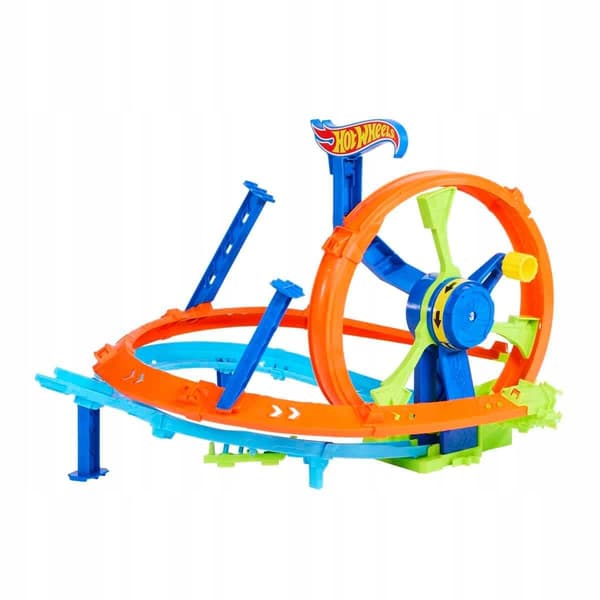 Hot Wheels Turbo Loop Race Set with 1:64 Scale Car