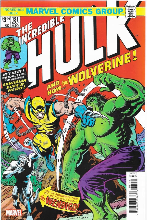 Marvel’s Incredible Hulk Facsimile Comics 180 and 181 (English) KEY