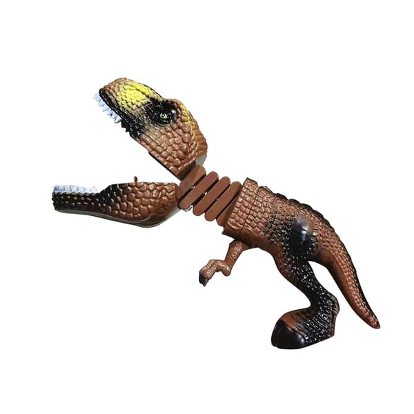 Dinosaur animal figures – New – Parent & Child – Interactive hand-held predator – Brown