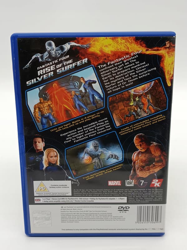 FANTASTIC FOUR: RISE OF THE SILVER SURFER PlayStation 2 (PS2) boxed