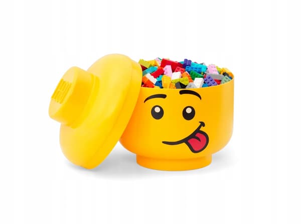 ORIGINAL LEGO CONTAINERS x3 SILLY HEAD TOY – S – M – L