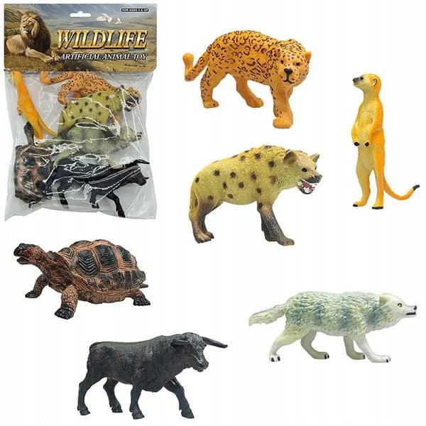 Wild animals at the zoo – 6 in total.