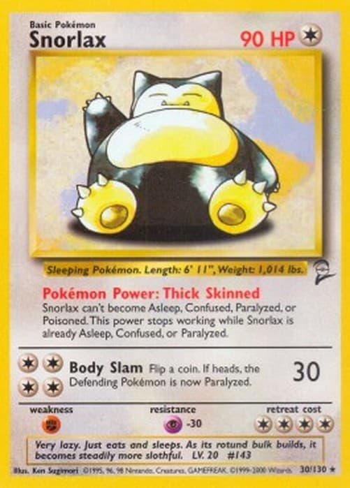 Pokemon TCG Snorlax