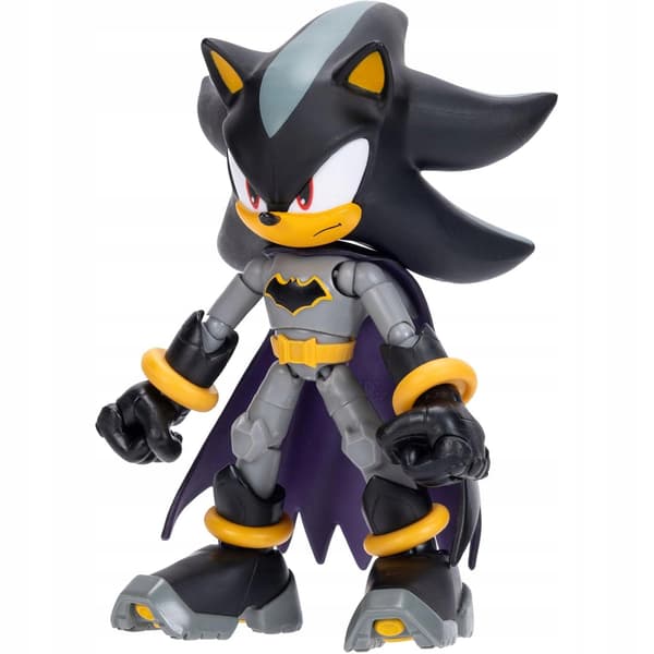 SONIC THE HEDGEHOG X DC JAKKS PACIFIC ORIGINAL SHADOW X BATMAN FIGURE