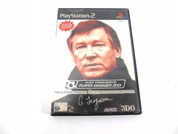 PS2 GAME: ALEX FERGUSON’S PLAYER MANAGER 2001