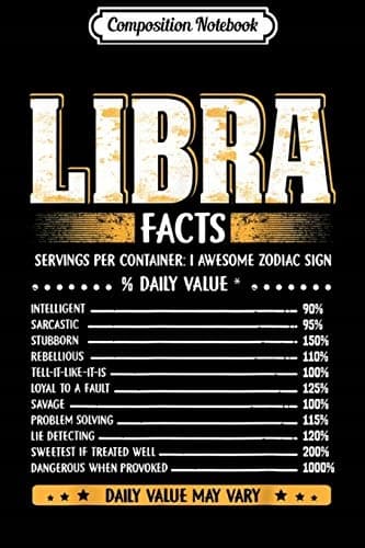 Composition Notebook: Libra Facts – Libra Zodiac Birthday Journal/Notebook