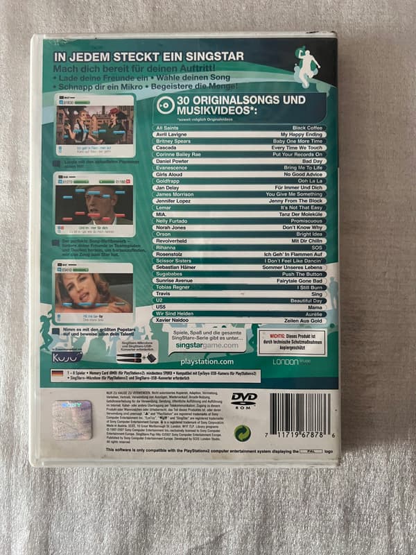 SINGSTAR POP HITS PS2